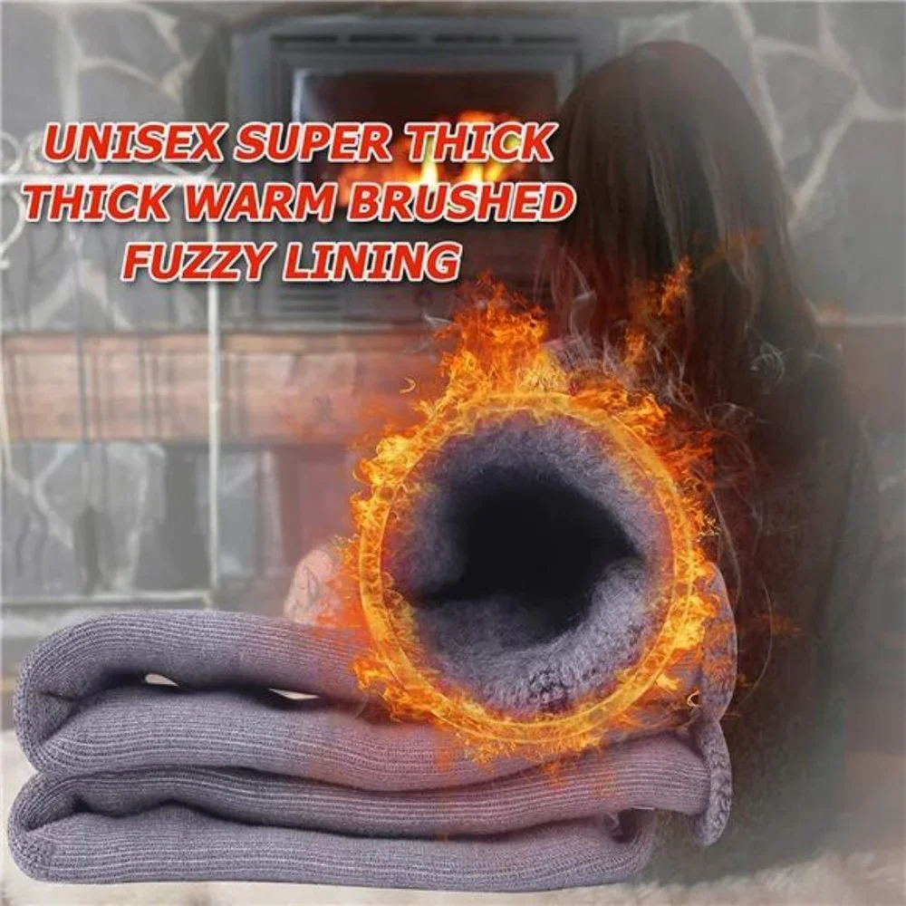 2 Pair Women's Thermal Winter Soft Thick Insulated Heat Socks